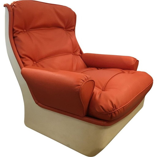 Vintage Orchidee fauteuil door Michel Cadestin 1960