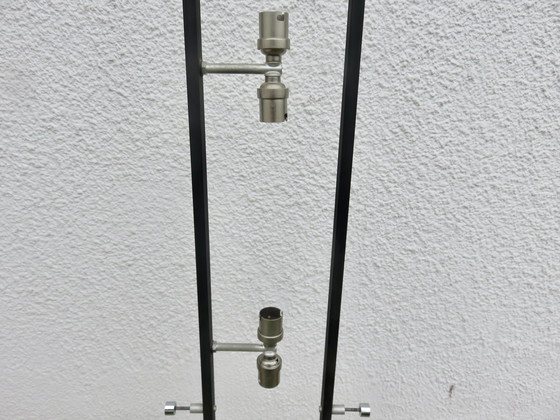 Image 1 of Maison Arlus vloerlamp, Frankrijk, 1960, Perspex, Verchroomd messing, Zwart gelakt metaal