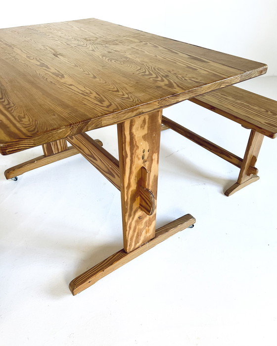 Image 1 of Scandinavische Eetkamerset, Grenenhout ‘60