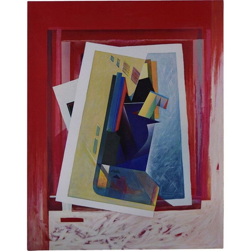 Originele vintage intermezzo zeefdruk door Peter Foeller, 1990