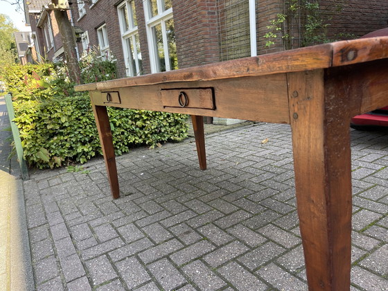 Image 1 of Vintage Houten Rechthoekige Eettafel