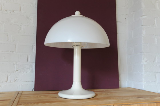 Image 1 of Witte space age plexiglazen mushroom lamp