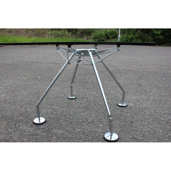 Image 1 of Vintage glazen tafel model Nomos van Norman Foster voor Tecno, Italië 1970