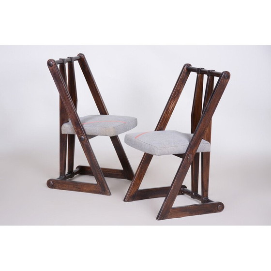 Image 1 of Paar Art Deco vintage fauteuils, jaren 1940