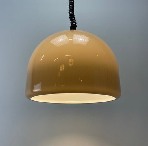 Staf Leuchten Hanglamp - Bruin plexiglas - 1970