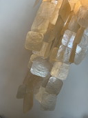 capiz schelpen hanglamp parelmoer kleur bamboe frame 