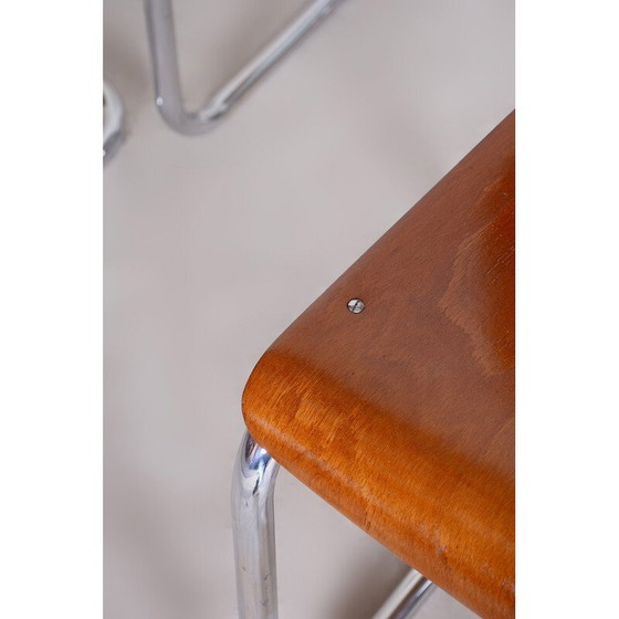 Image 1 of Set van 4 vintage beukenhouten stoelen, Duitsland 1930