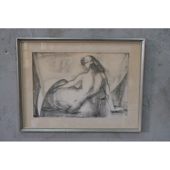 Image 1 of Moderne vintage litho van Georges Lambert, 1960