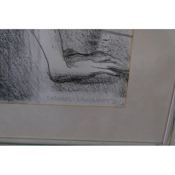 Image 1 of Moderne vintage litho van Georges Lambert, 1960