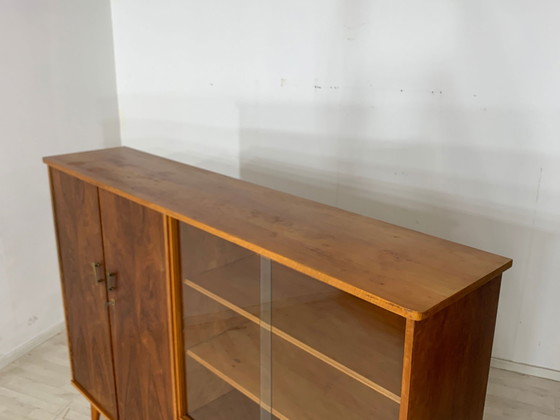 Image 1 of Mid Century hoge kast woonkamer vintage