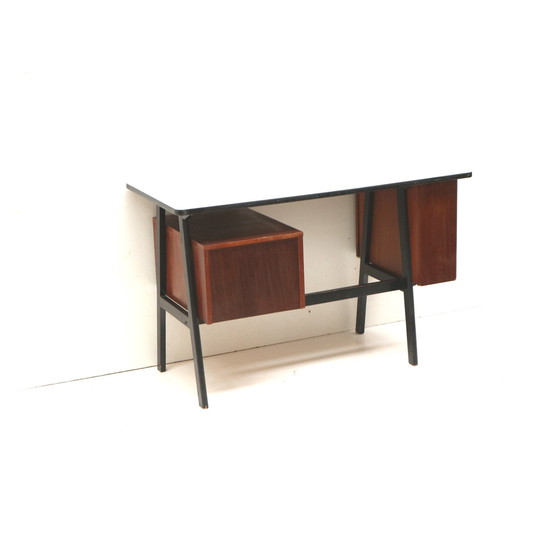 Image 1 of Vintage Bureau Met Lades En Formica Blad Uit De Jaren ’70