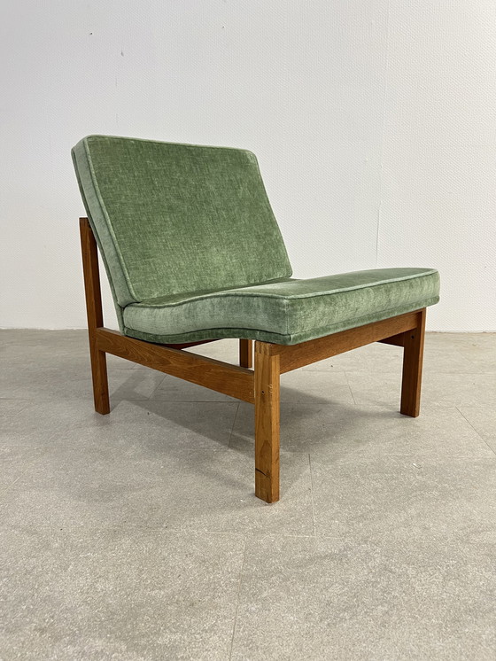 Image 1 of France & Son teakhouten fauteuil van Ole Gjerløv-Knudsen & Torben Lind