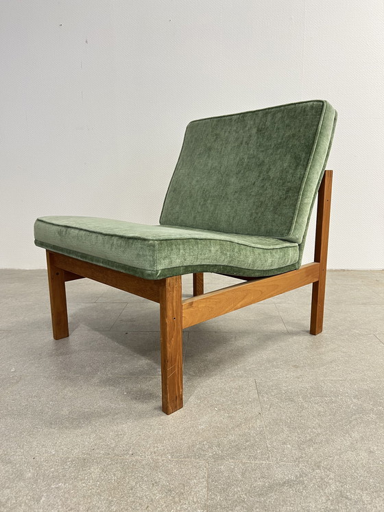 Image 1 of France & Son teakhouten fauteuil van Ole Gjerløv-Knudsen & Torben Lind