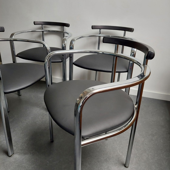 Image 1 of 4x Segis Italy Martina Eetkamerstoelen. Carlo Bimbi