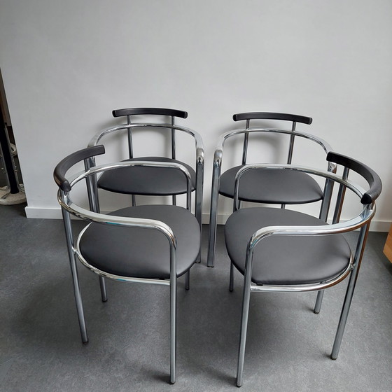 Image 1 of 4x Segis Italy Martina Eetkamerstoelen. Carlo Bimbi