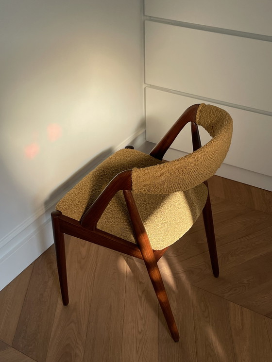 Image 1 of 6x Kai Kristiansen boucle stoelen model 31