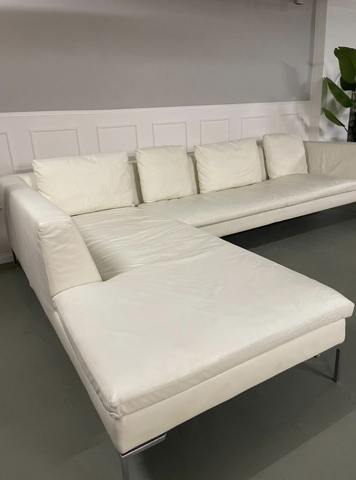 B&B Italia Charles design merk bank leer Np 10.800€