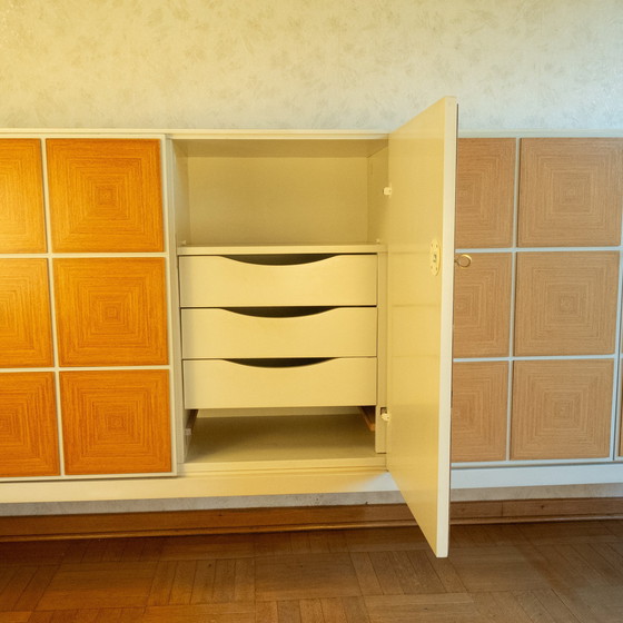 Image 1 of Dressoir van Musterring, vierkante panelen, jaren 1960