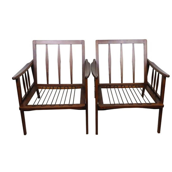 Image 1 of Paar vintage fauteuils, Frankrijk 1960