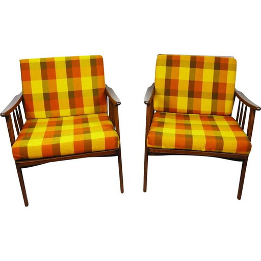 Paar vintage fauteuils, Frankrijk 1960