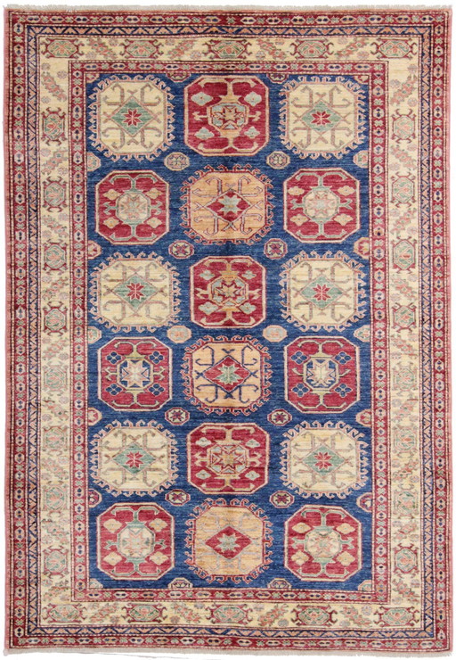 Origineel handgeknoopt Kazak Diyar tapijt 215 X 146 Cm Topconditie