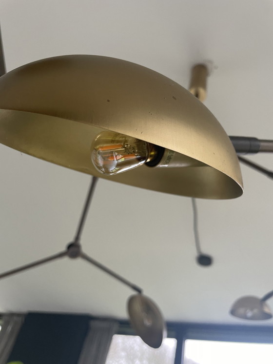 Image 1 of 101 Copenhagen Drop Chandelier Brass