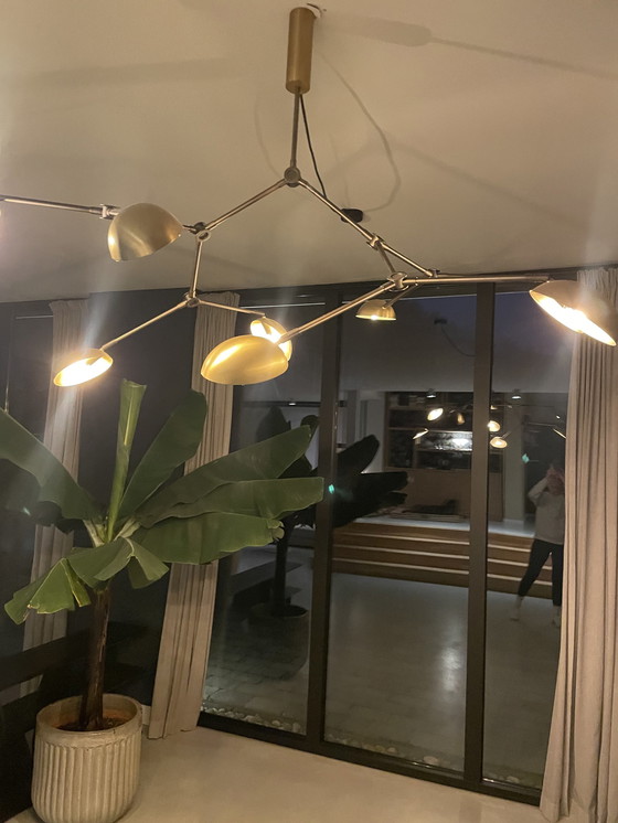 Image 1 of 101 Copenhagen Drop Chandelier Brass