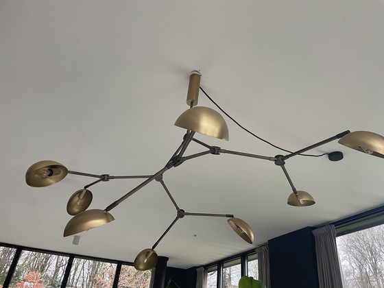 Image 1 of 101 Copenhagen Drop Chandelier Brass