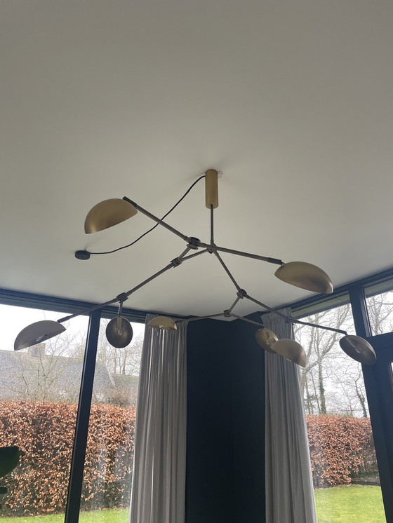 Image 1 of 101 Copenhagen Drop Chandelier Brass