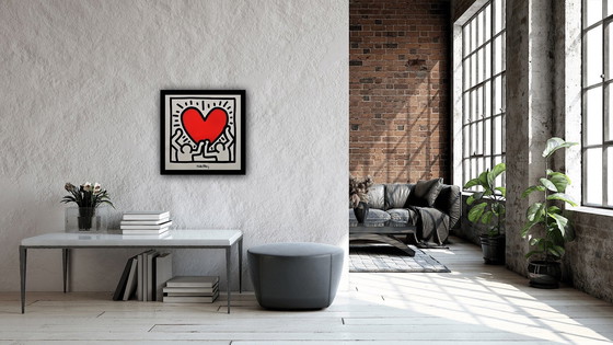 Image 1 of Keith Haring, Gesigneerd Met Registratie In Impressum Copyright 'Estate Of Keith Haring. Keith Haring. Untitled, 1988.” Offsetli