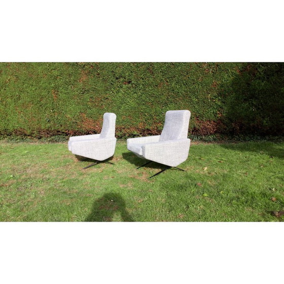 Image 1 of Set van 2 vintage "Troika" fauteuils van P.Geoffroy 1950