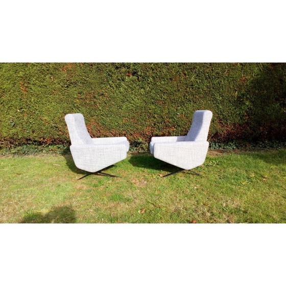 Image 1 of Set van 2 vintage "Troika" fauteuils van P.Geoffroy 1950