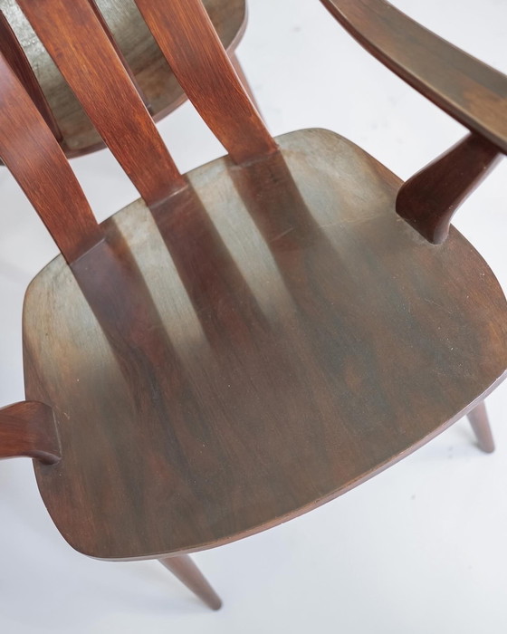 Image 1 of 4x Groot Landeweer eetkamerstoelen