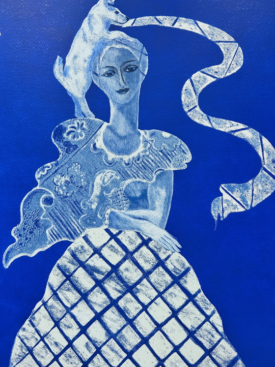 Image 1 of Zeefdruk Cecile de Bruijn - L'amour blue