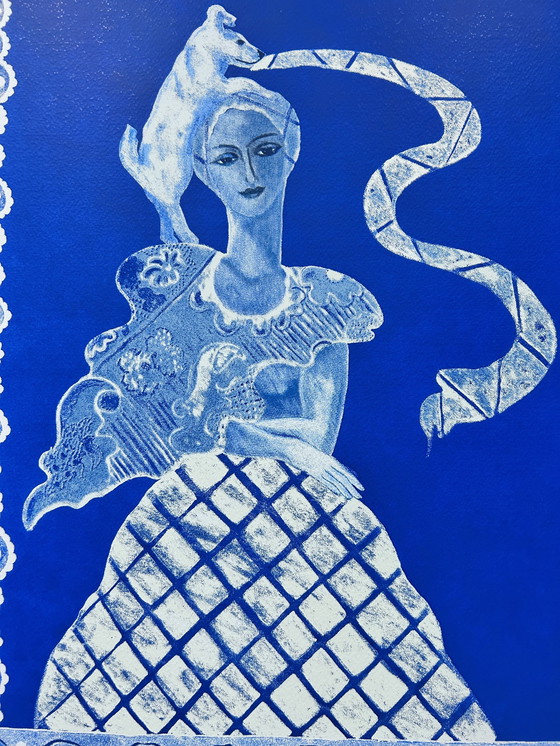 Image 1 of Zeefdruk Cecile de Bruijn - L'amour blue