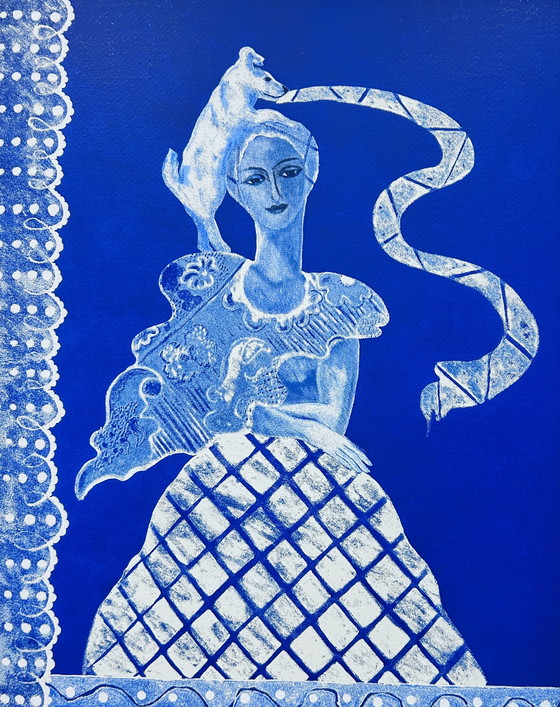 Image 1 of Zeefdruk Cecile de Bruijn - L'amour blue