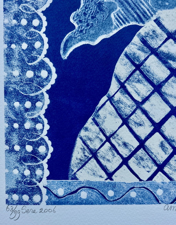 Image 1 of Zeefdruk Cecile de Bruijn - L'amour blue