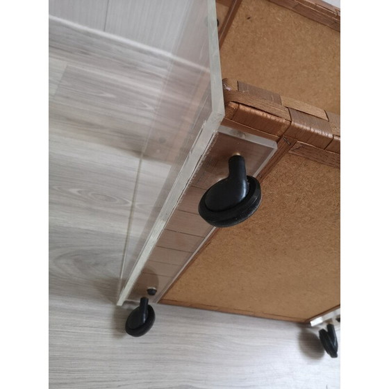 Image 1 of Vintage mobiele plexiglas salontafel, 1980