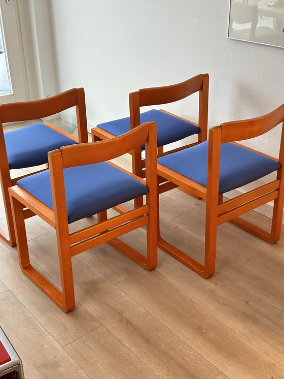 Image 1 of Set Van 4 Vintage Eetkamerstoelen