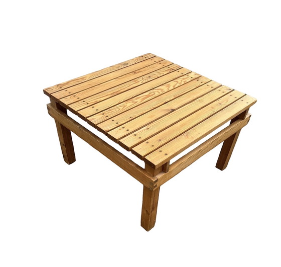 Image 1 of Vintage Massief Grenen Salontafel