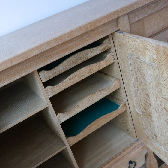 Image 1 of Vintage eikenhouten highboard, Denemarken 1960