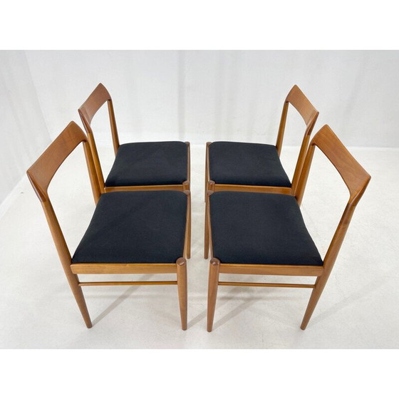 Image 1 of Set van 4 vintage Deense eetkamerstoelen, jaren 1960