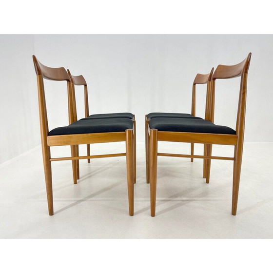 Image 1 of Set van 4 vintage Deense eetkamerstoelen, jaren 1960