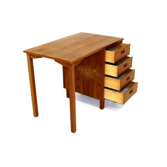 Image 1 of Vintage bureau van teak en beuken, Zweden 1960