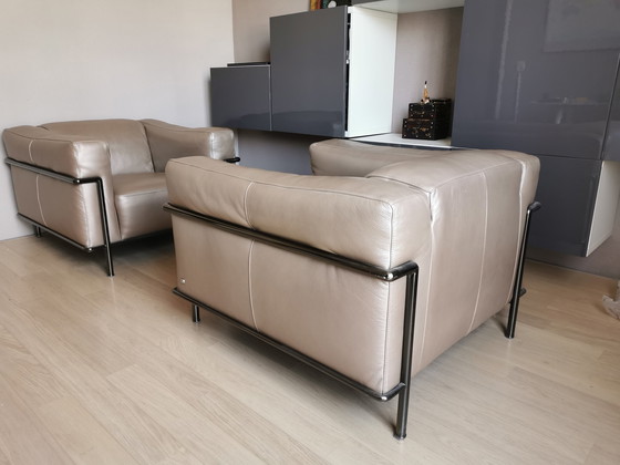 Image 1 of 2 X Natuzzi Leren Fauteuils