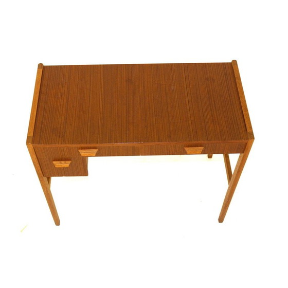 Image 1 of Vintage Zweedse teakhouten consoletafel 1960