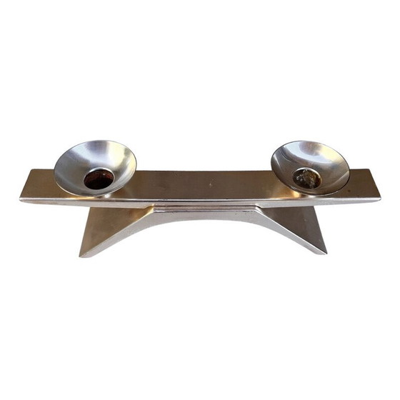 Image 1 of Vintage zilveren kandelaar van K. Radtke voor WMF, 1961