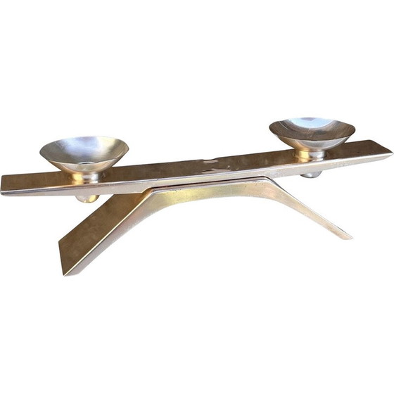 Image 1 of Vintage zilveren kandelaar van K. Radtke voor WMF, 1961