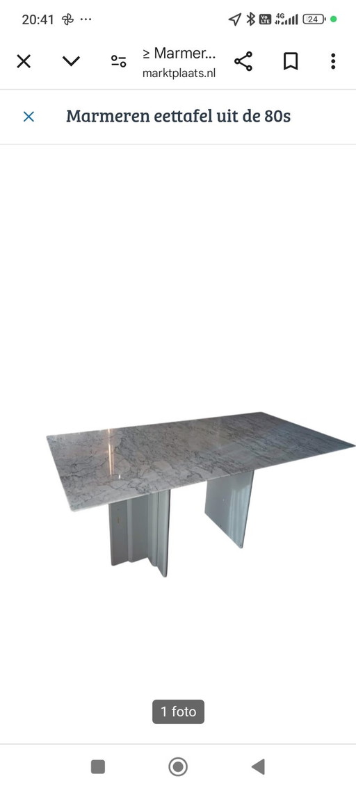 Carrara Marmeren Design  Tafel 