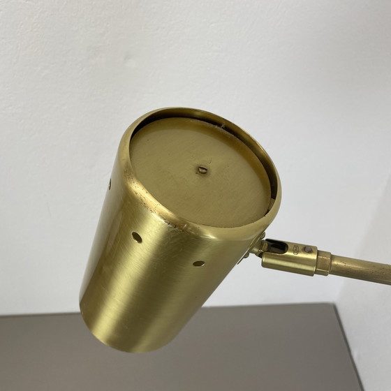 Image 1 of Zeldzame verstelbare massief messing Stilnovo stijl theater spot wandlamp, Italië 1970S